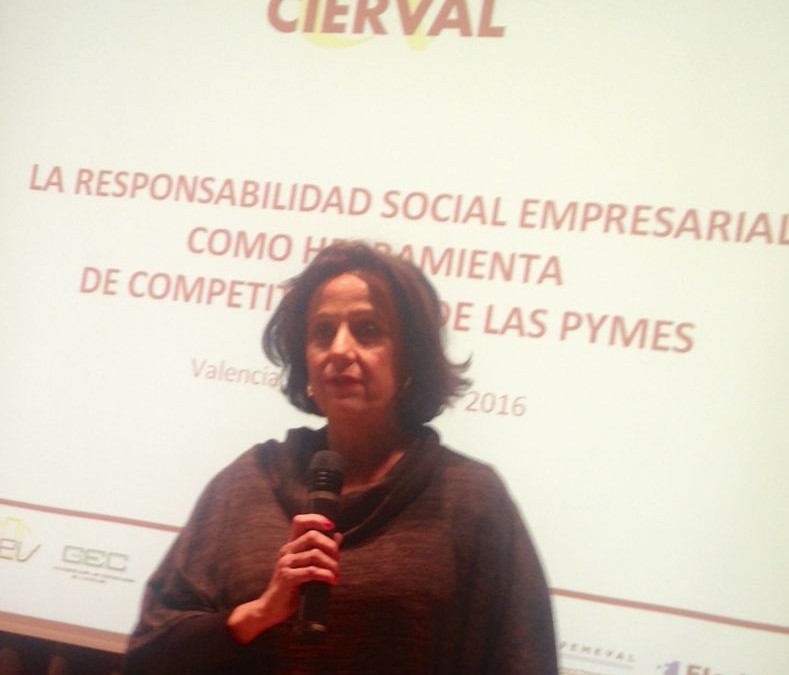 Éxito de la Jornada de CIERVAL sobre La Responsabilidad Social Empresarial como Herramienta de competitividad de las PYMES